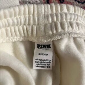 PINK Victoria's Secret Cream Track Joggers